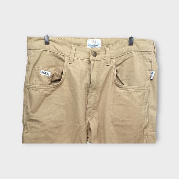 Mens Tyndale Arc Rated Flame Resistant Tan Pants Size 34 - Picture 2 of 8